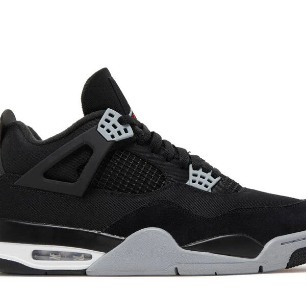 Jordan 4 Black Canvas
